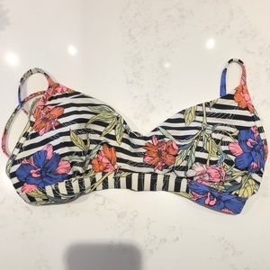 CUTE PATTERNED BIKINI TOP SIZE DD GREAT CONDITION